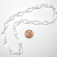 Glass Teardrops 22x8mm
